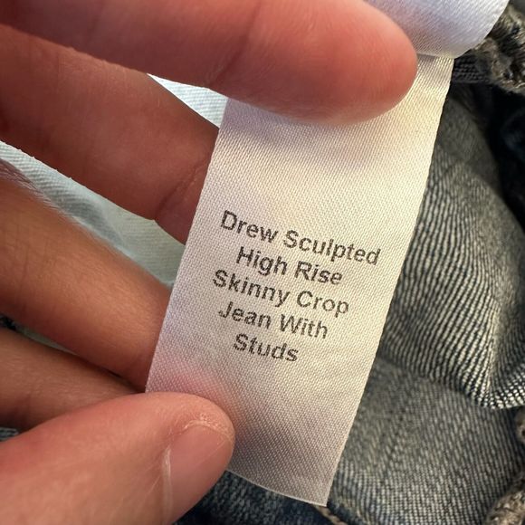 HALE by AG Drew Sculpted High Rise Skinny Crop Jeans with Studs - Picture 11 of 15